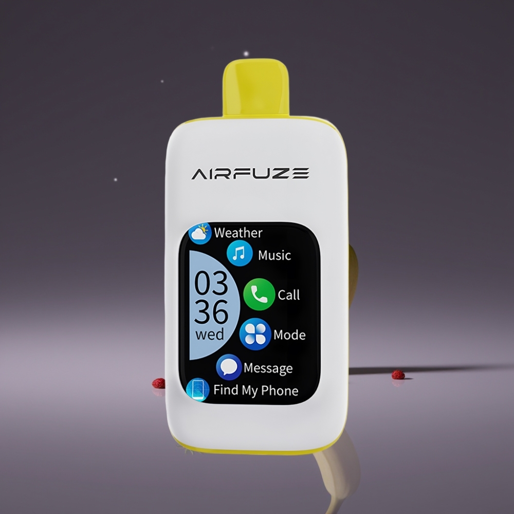 AirFuze Smart 30000 Puffs Disposable Pod Fragola Banana Display Touch 900mAh Type-C