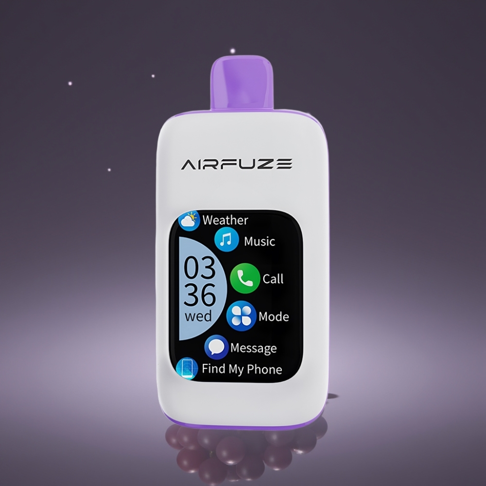 AirFuze Smart 30000 Puffs Disposable Pod con Schermo Touch 2.01" e Gusto Uva Esplosiva