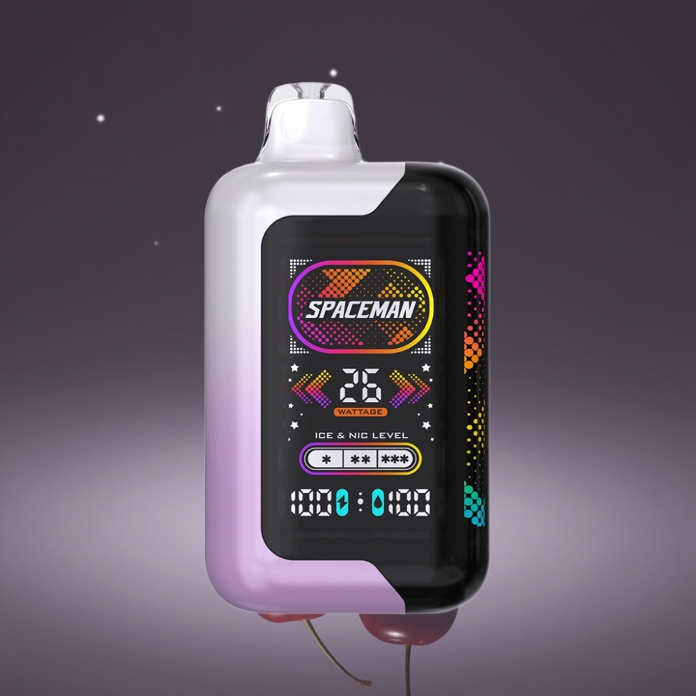 SMOK SPACEMAN SP40000 Zero Nic Disposable 20ml Ciliegia Melograno Schermo LED 2.28" 1000mAh