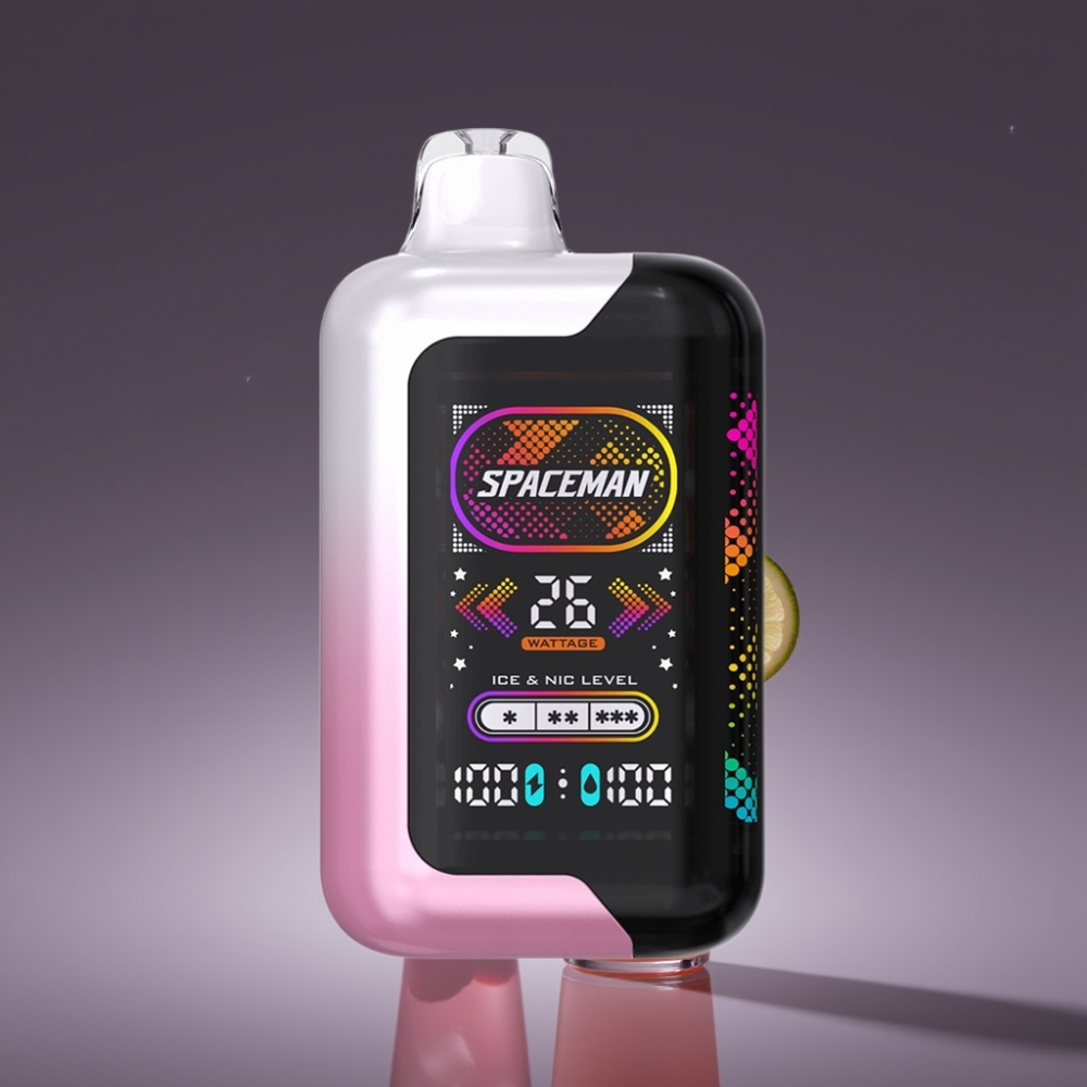 SMOK SPACEMAN SP40000 Zero Nic Disposable 20ml Limonata Rosa Schermo LED 2.28"