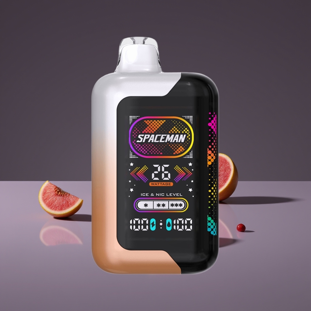 SMOK SPACEMAN SP40000 Zero Nic Disposable 20ml Pesca Succosa Anguria Schermo LED 2.28" 1000mAh