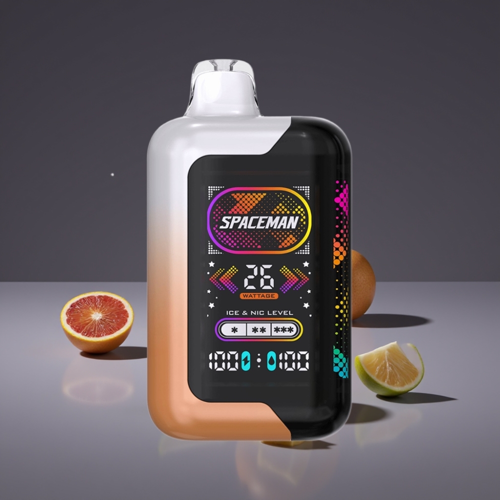 SMOK SPACEMAN SP40000 Zero Nic Disposable 40000 Puff Mango Acido Miele Rugiada Schermo LED 2.28"