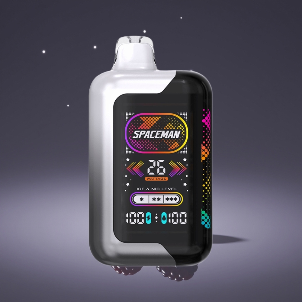 SMOK SPACEMAN SP40000 Zero Nic Disposable 40000 Puff Mirtillo Lampone Schermo LED 2.28"