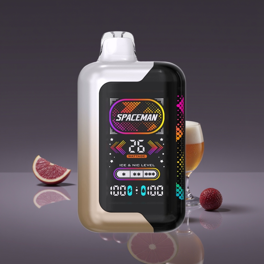 SMOK SPACEMAN SP40000 Zero Nic Disposable Radice di Birra 20ml 1000mAh Schermo LED 2.28"