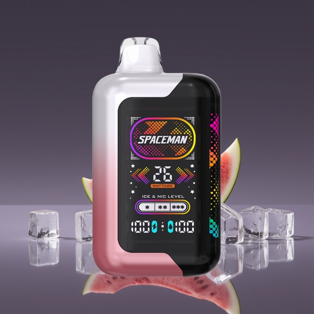 SMOK SPACEMAN SP40000 Zero Nic Disposable con Ghiaccio d'Anguria, Schermo LED 2.28", 1000mAh, Dual Coil