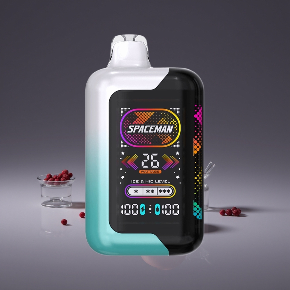 SMOK SPACEMAN SP40000 Zero Nicotine Disposable Menta Fresca 20ml 1000mAh Schermo LED