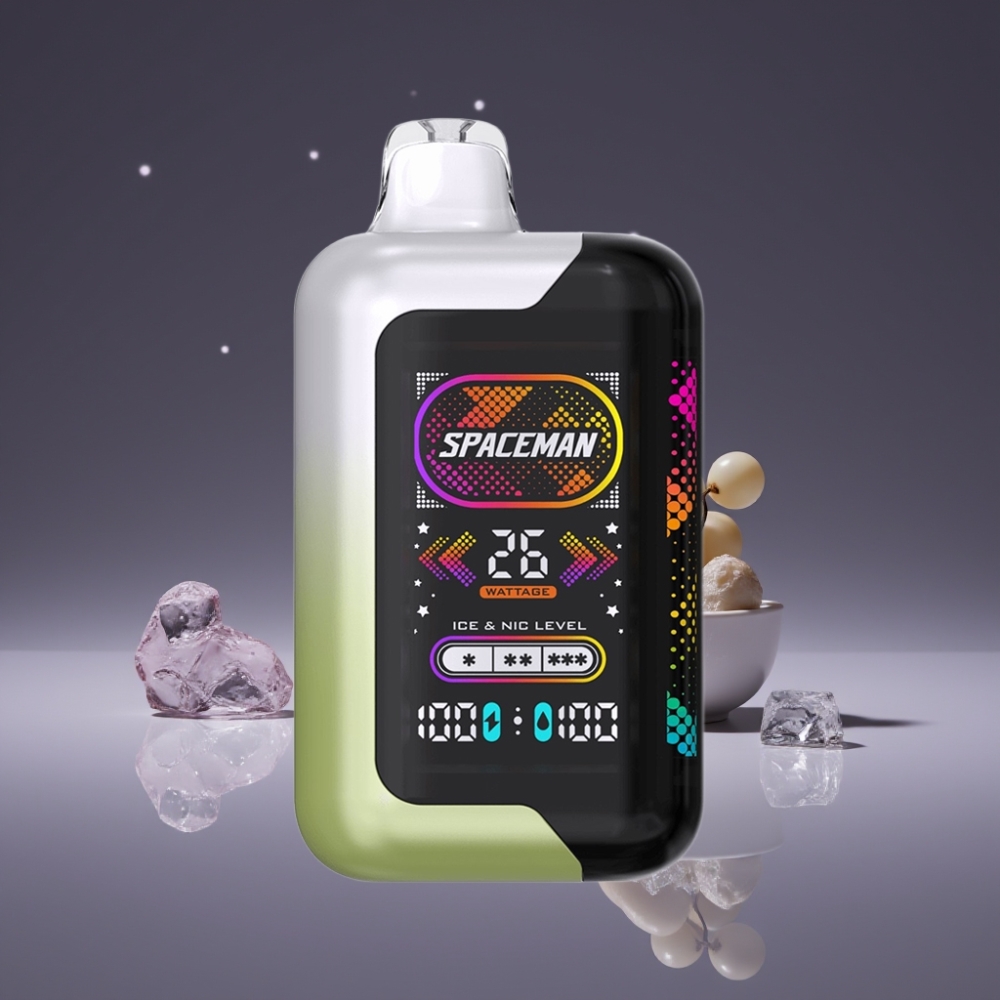 SMOK Spaceman SP40000 Zero Nic 20ml Uva Bianca Ice 4 Modalità Potenza 4 Livelli Ghiaccio