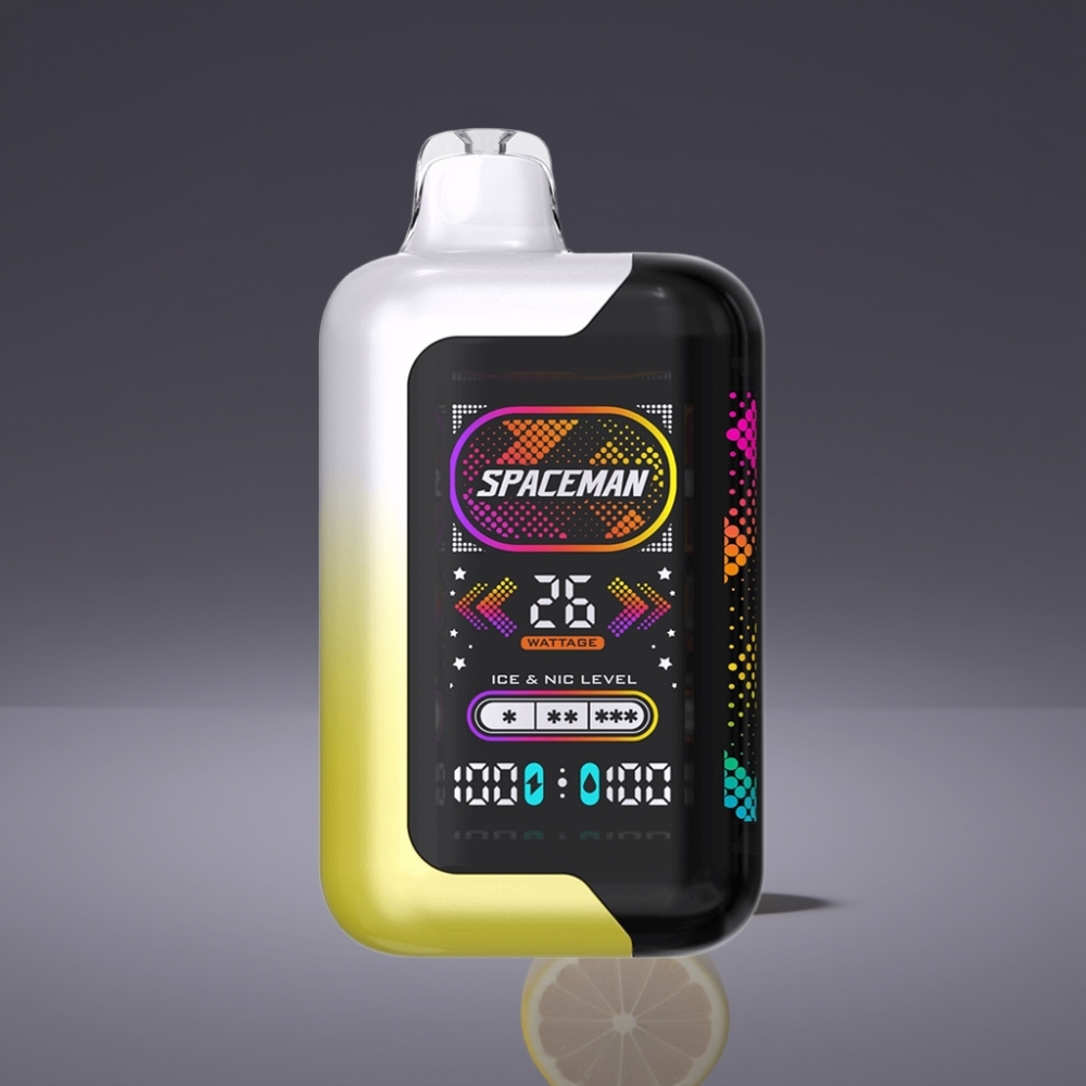 SMOK Spaceman SP40000 Zero Nic Disposable 20ml Limone Pop Schermo LED 2.28" 1000mAh