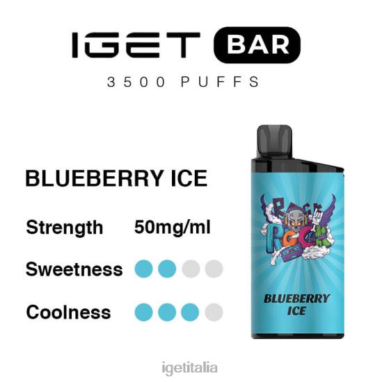 IGET Bar Online barra 3500 boccate 402NX288 ghiaccio al mirtillo