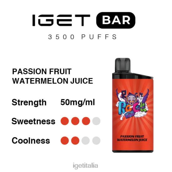 IEGT Bar barra 3500 boccate 402NX289 succo di anguria frutto della passione