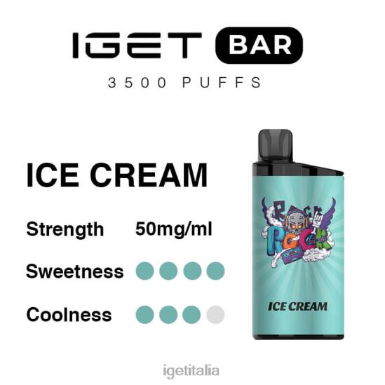 IEGT Vape Italy barra 3500 boccate 402NX294 gelato